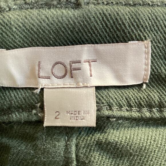 Loft Army Green Khaki Maxi Style Pencil Skirt Size 2 - Picture 5 of 8